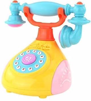 Bestie toys Kids Retro Style Landline Telephone Musical Phone Toy (Multicolor) (Multicolor)