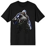 Suicide Squad: Kill The Justice League King Shark Men's Black Short Sleeve Crew Neck Tee-Large