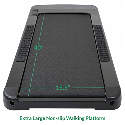 Image of Under Desk Electric Walking Treadmill, for Home Office Standing Desk and Cubicles, Slim 3 Workout Modes & 12 Auto Programs, Fitness Cardio Indoor Jogging Exercise Machine Black