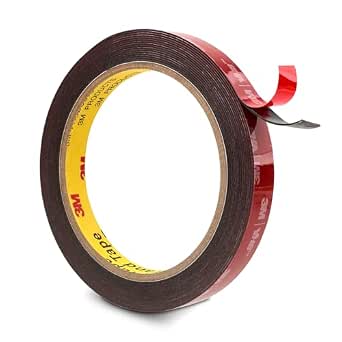 3M Double Sided Tape Heavy Duty 0.5" x 15.4 Ft 5925, Black Mounting Tape