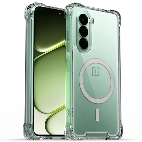 Image of Pikkme Back Cover for OnePlus Nord CE 6 Lite 5G Mag-Safe Shockproof PC + TPU | Protective Case Magnetic Support | Bumper Case (Transparent Mag-Safe)