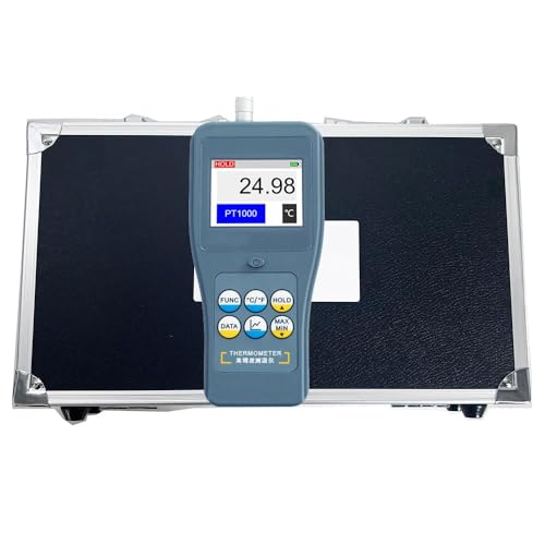 YFYIQI Single Channel Platinum RTDs with Standard Platinum Thermal Resistance PT-01A Sensor Range -50-200°C(-58-392°F) Accuracy 0.1°C Resolution 0.01°C/°F Data Hold Function