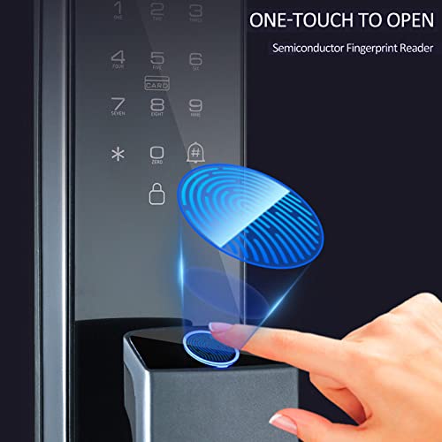Wennzy Fechadura de Porta com Impressão digital com câmera Eletrônica Smart Door Lock APP Desbloquei