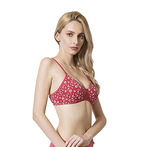 Image of Van Heusen Women's Everyday Cotton Bra|Medium Coverage|Non Padded|Non Wired|Seamless Moulded Cups|Anti Bacterial Tech| Keeps you Fresh|Sweat Absorbent|No Slip Soft Straps|Detachable Straps|Style 11001