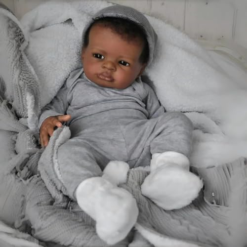 Muñeca Reborn Bebé Realista de 19 Pulgadas con Cuerpo Completo y Vinilo miniatura 4