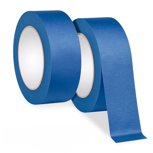 Image of Blue Painter's Tape 1.5 inch x 60 Yards (2 Rolls) - Easy-Release Masking Tape for Painting, Clean Removal, No Residue - Multi-Surface Use on Walls, Trim, Glass & Wood - Professional-Grade Adhesive