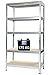 GRIMA Scaffale Metallo 5 Ripiani Acciaio e Legno - 90x40X176h (175 kg ciascuna, Totale 875 kg) Scaffali in Metallico, scaffalature Metalliche, per casa, Garage, Cucina, libreria, Ufficio