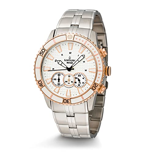 Kronsegler Akteur Chronograph Stahl-Silbern/Rosè