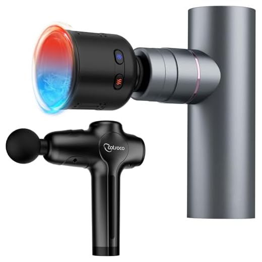 Pistola de masaje muscular Cotsoco,Massage Gun de percusión de tejido profundo para atletas, Masajeador deportivo eléctrico portátil súper silencioso con 12 cabezales de masaje(Negro)
