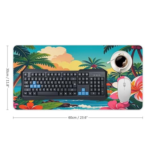 Hello Hawaii Desk Pad Large Office Desk Mat 30x60 cm miniatura 2
