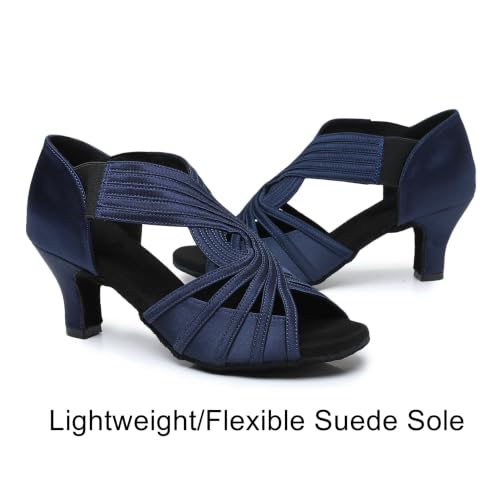 Image of Ballroom Dance Shoes Women Latin Salsa Practice Dancer Shoes 2.5'' Heels YT02