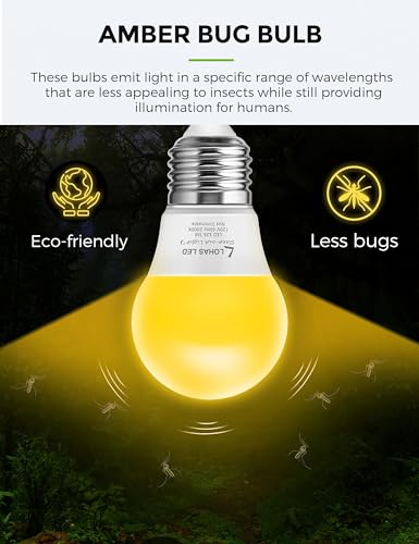 L Lohas Led LH-BL-5W-YELLOW BUG-4-A15 Lohas Bug Light Bulb Yellow Led Bulbs, Outdoor Porch Lights thumb #6