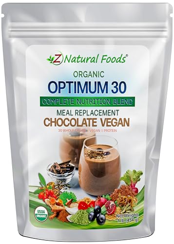 Optimum 30 Organic Chocolate Vegan Meal Replacement Powder