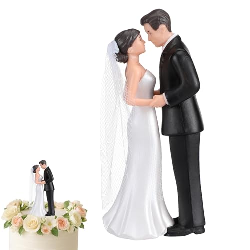 Remerry 4.5' Wedding Bride and Groom Cake Topper Vintage Elegant...