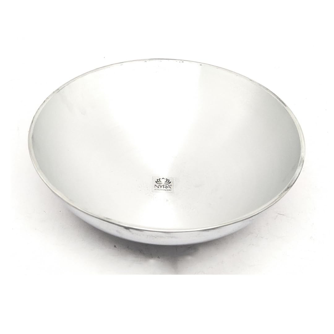 NYRA® Aluminium Kadhai/kadai Without Handle |Silver (Medium - 2.4 LTR) (B0BNKN9DP2) Amazon Price History, Amazon Price Tracker