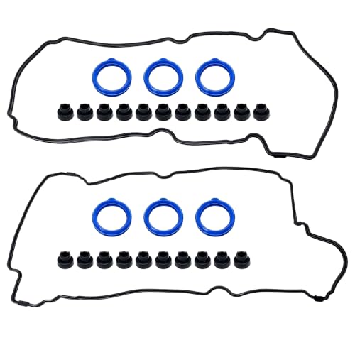 Image of HiSport Valve Cover Gasket Set - Compatible with Ford Escape Taurus Compatible with Mazda Tribute MPV Compatible with Mercury Sable 2001-2004 3.0L - Replace VS50551R