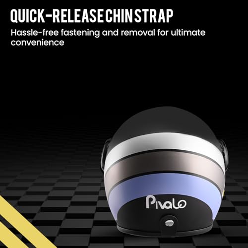 Image of Pivalo 580MM Star Half Face Helmet with Outer Clear Visor Matt Finish Scratch Resistant Open-Face for Bike Scooty Riding Men and Women - Pack of 1