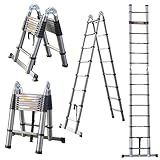 ‼️ Alta Calidad: fabricada con acero inoxidable de primera calidad, esta escalera es liviana y fácil de transportar. Es tan fuerte como portátil y los peldaños pueden soportar hasta 330 libras. Es la herramienta perfecta para ayudarte a pintar paredes, cambiar bombillas, limpiar ventanas, limpiar canaletas, reparar el techo y mucho más.