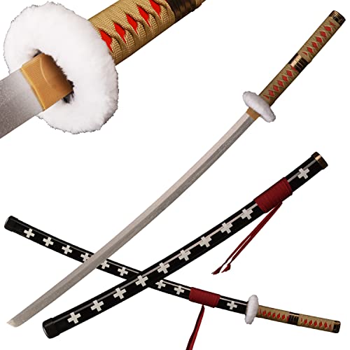 Set de 3 épées One Piece en bois de 104cm, cadeau idéal pour fan de manga