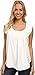 U.S. Polo Assn. Junior's Pintucked Scooped Neck Flutter Sleeve Top