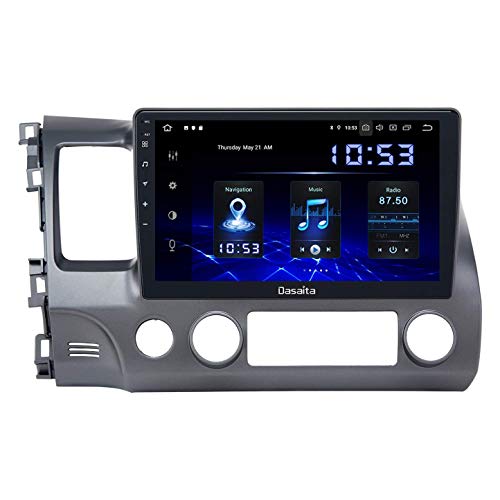 MAG.AL 10 inch Touch Screen Android 10.0 Single Din Car Stereo Radio GPS Navigation Phone Control Bluetooth SWC Multimedia Player Sat Nav for Ho n da Civic 2006-2011 Video Receiver,B