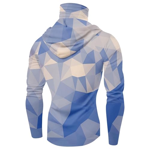 Hooded Sun Shirts for Men UPF 50+ Uv Fishing Shirts for Men Long Sleeve Sun Protection Shirts with Mask4