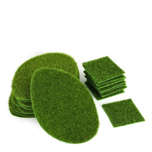 kunstgras Outdoor Gardening Turf DIY Micro Landscape Decoration Mini Fairy Garden Home Floor Decorcs Grass Mat Green Artificial Lawn (Kleur: B01-4pcs) (B022pcs) - Afbeelding 3