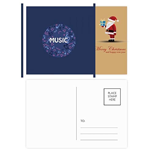 Cartes postales Père Noël rondes pour décorer la table du réveillon