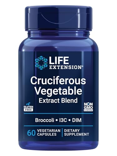 Life Extension Triple Action Cruciferous Vegetable Extract Vegicapsules, 60-Count