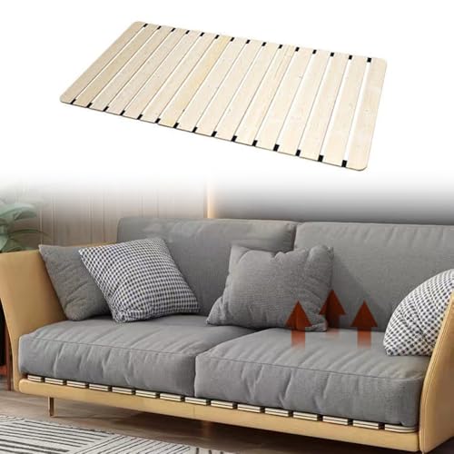 MOTTK Tavola di supporto in legno per cuscino sotto il divano, ricambio per la riparazione del sedile cedente, in legno massello resistente per cedimenti, prolunga la durata del divano (60 x 100 cm)