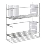 Zedfire 24' x 60' NSF Chrome Commercial Two-Tier Keg Rack for Stock Rooms, Wire Dunnage Shelf, 800 lb