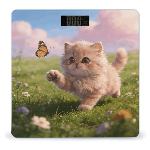 Báscula digital para baño Chasing Butterflies 400 lb miniatura 1