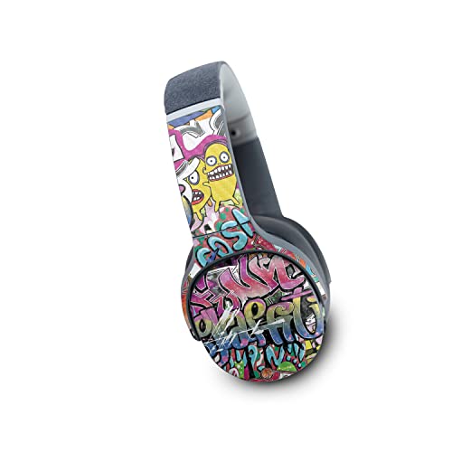 Image of MightySkins Carbon Fiber Skin Compatible with Skullcandy Crusher Evo Wireless - Funky Graffiti | Protective, Durable Textured Carbon Fiber Finish | Easy to Apply | Made in The USA