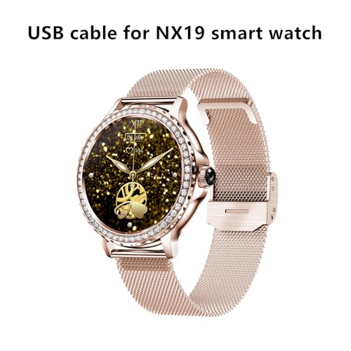 yiqungo USB Cable for BOCLOUD NX19 SmartWatch, Magnetic Replacement Charger Compatible for NX19 Smart Watches
