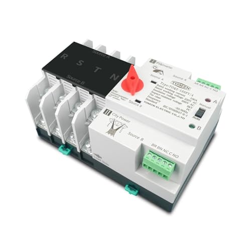 Sélecteur de source automatique pour onduleur et panneau solaire 4P