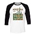 Nature Arizona Three-Quarter Raglan Sleeve Baseball Shirt Unisex Medium White/Black