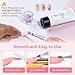 Makartt Poly Nail Gel: Natural Pink 50ML 3D Gel Nail Builder Salon Supplies Easy DIY at Home