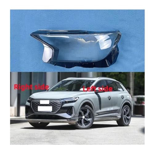 Dirksn Headlight Shell Headlight Cover Headlamp Lens Headlight Glass Auto Shell Cover Compatible for Audi Q4 2022 2023 Car(Right Side)