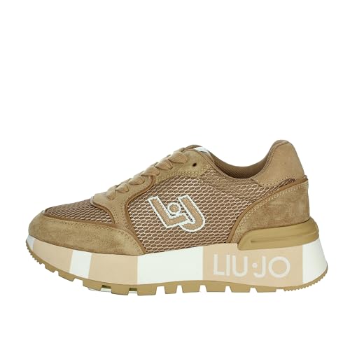 Baskets femme cuir marron Liu Jo, parfaites pour vos sorties citadines