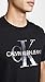 Calvin Klein Men's Short Sleeve Monogram Logo T-Shirt Shirt, Black Gold, X-Large
