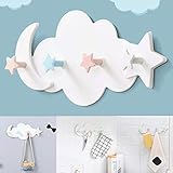 Asdf586io Cute Cloud Star Moon Wall Door Hook Bathroom Bedroom Hanger Holder Home Decor