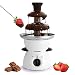 NutriChef 3 Tier Chocolate Fondue Fountain - Electric Stainless Choco Melts Dipping Warmer Machine - Melting, Warming, Keep Warm - for Melted Chocolate, Candy, Butter, Cheese, Caramel, White, One Size