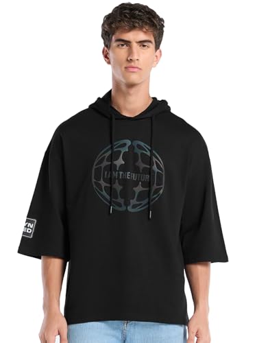 T-shirt surdimensionné homme Bewakoof en coton éponge avec capuche