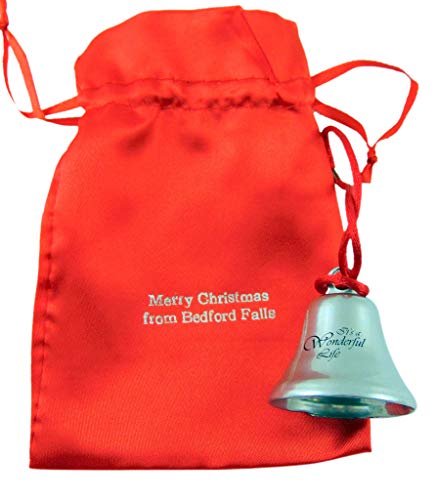 It's A Wonderful Life Christmas Ornament Bell On Ribbon Gift Boxed Movie Souvenir Steel Metal Keepsake Decoration Made In The Usa #TOP3