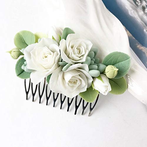 Silk flower hair comb Clearance