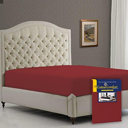 Ray Bedding Fitted Sheet , 100% Egyptian Cotton Hotel Quality (White, Double)
