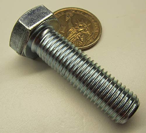 Class 8.8 Zinc Steel Bolts FT M12 x 1.5 mm x 40 mm Long 10 pcs.