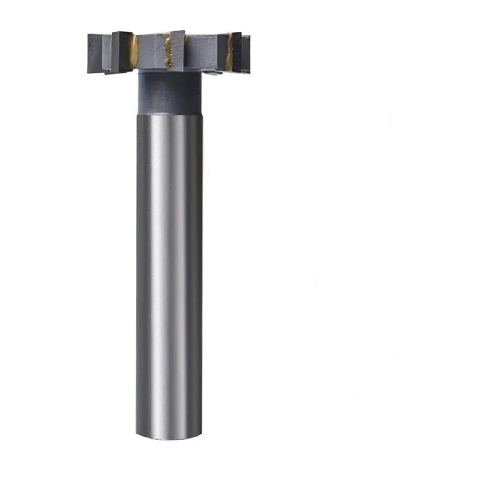 1 Stück T-Nut-Fräser, Schnittdurchmesser 12–25 mm, Legierung, Schruppen, Eingesetzter Zylinderschaft, Hartmetallspitze, 6 Nuten, Metall-CNC-Fräser, Fräswerkzeug(20x6x12x100L)