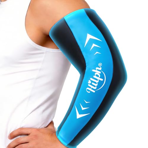 Hilph Extended-Length Gel Ice Pack Sleeve for Arm Elbow Pain Relief Large