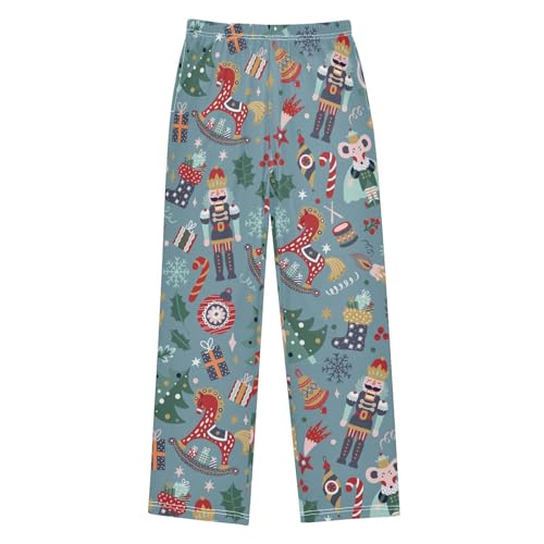 Boys' Pants Christmas Tree Toy Candy Long Bottoms Jogger Pants Elastic Waist Trousers with Pockets S-XL